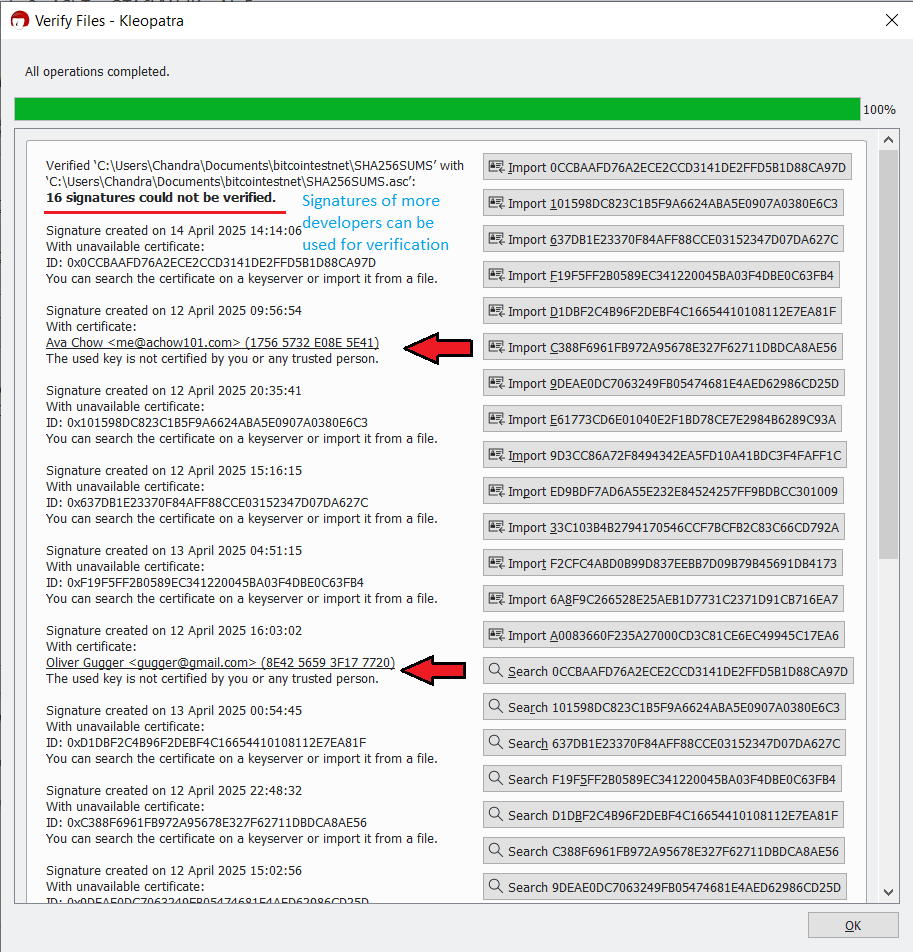 Image showing the kleopatra application