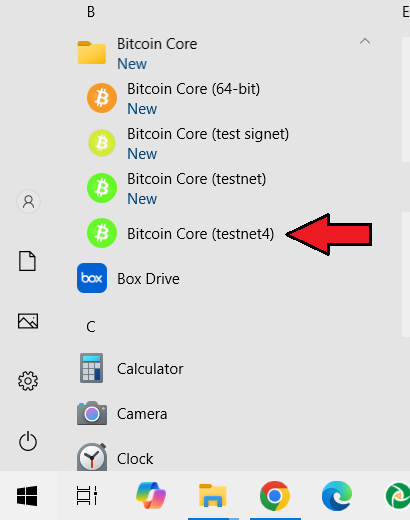 Image showing the starting of the Bitcoin Core Qt app