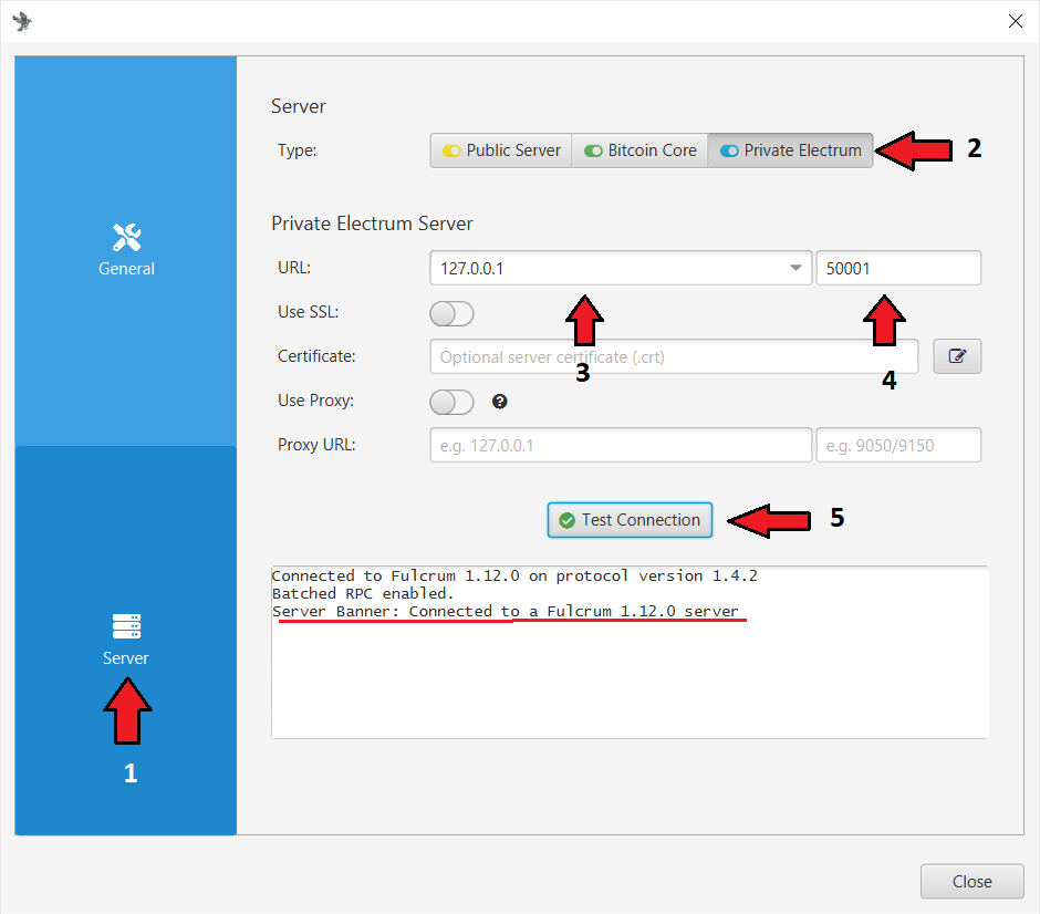 Image showing config for Sparrow 
